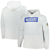Golden State Warriors Big & Tall Raglan Tri-Blend Pullover Hoodie Ash