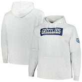 Memphis Grizzlies Big & Tall Raglan Tri-Blend Pullover Hoodie Ash