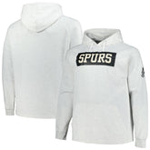 San Antonio Spurs Big & Tall Raglan Tri-Blend Pullover Hoodie Ash