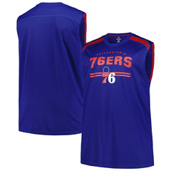 Philadelphia 76ers Big & Tall Birdseye Muscle Tank Top Royal