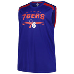Philadelphia 76ers Big & Tall Birdseye Muscle Tank Top Royal