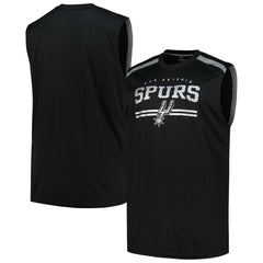 San Antonio Spurs Big & Tall Birdseye Muscle Tank Top Black