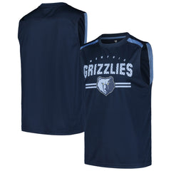 Memphis Grizzlies Birdseye Muscle Tank Top Navy