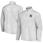 New York Yankees Tommy Bahama Delray Frond IslandZone Half-Zip Jacket - Gray Jackets