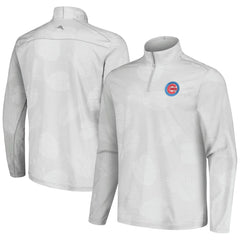 Chicago Cubs Tommy Bahama Delray Frond IslandZone Half-Zip Jacket - Gray Jackets