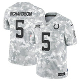 Anthony Richardson Indianapolis Colts 2024 Salute to Service Limited Jersey Arctic Camo