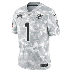 NFL Tua Tagovailoa Miami Dolphins 2024 Salute to Service Limited Jersey - Arctic Camo