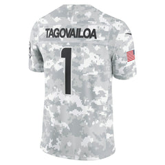 NFL Tua Tagovailoa Miami Dolphins 2024 Salute to Service Limited Jersey - Arctic Camo