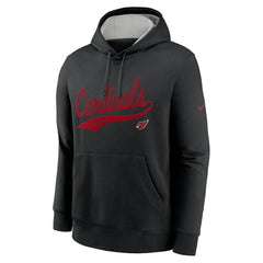 Arizona Cardinals Rewind Club Logo Pullover Hoodie Black