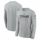 Tennessee Titans 2024 Salute To Service Long Sleeve T-Shirt Gray