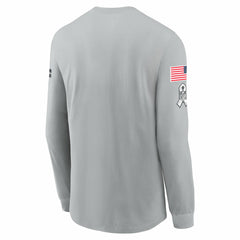Tennessee Titans 2024 Salute To Service Long Sleeve T-Shirt Gray