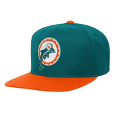 Miami Dolphins Youth Team Two-Tone Snapback Hat Aqua