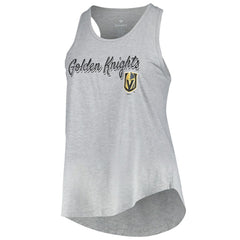 NHL Vegas Golden Knights Fanatics Women's Plus Size Racerback Tank Top - Heather Gray