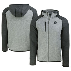 Baltimore Orioles Cutter & Buck City Connect Mainsail Full-Zip Hoodie - Heather Gray/Heather Charcoal Hoodies