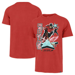 NHL Detroit Red Wings '47 Lamp Lighter Franklin T-Shirt - Red