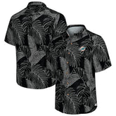 Miami Dolphins Sport Vine Line Button-Down Shirt Black