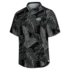 New York Jets Sport Vine Line Button-Down Shirt Black