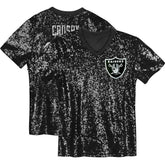 NFL Maxx Crosby Las Vegas Raiders Girls Youth Sequin V-Neck Fashion Jersey - Black cheap