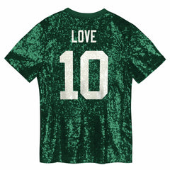 NFL Jordan Love Green Bay Packers Girls Youth Sequin V-Neck Fashion Jersey - Green online