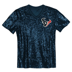 NFL C.J. Stroud Houston Texans Girls Youth Sequin V-Neck Fashion Jersey - Navy online