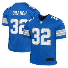 NFL Brian Branch Detroit Lions Youth Game Jersey - Blue