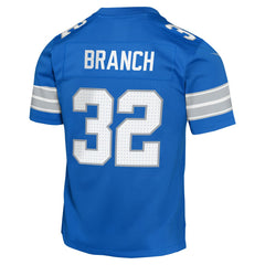 NFL Brian Branch Detroit Lions Youth Game Jersey - Blue