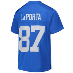 NFL Sam LaPorta Detroit Lions Youth Game Jersey - Blue
