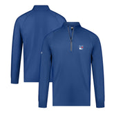 NHL New York Rangers Levelwear Theory Insignia Core Quarter-Zip Pullover Top - Blue