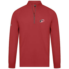 NHL Carolina Hurricanes Levelwear Theory Insignia Core Quarter-Zip Pullover Top - Red