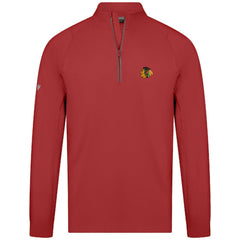 NHL Chicago Blackhawks Levelwear Theory Insignia Core Quarter-Zip Pullover Top - Red