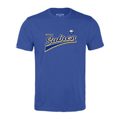 NHL Buffalo Sabres Levelwear Richmond Retro Script T-Shirt - Royal