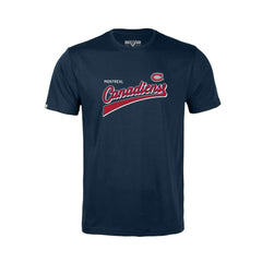 NHL Montreal Canadiens Levelwear Youth Little Richmond Retro Script T-Shirt - Navy