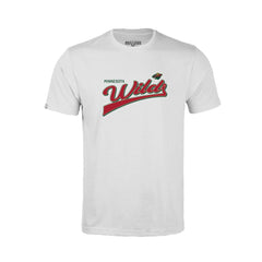 NHL Minnesota Wild Levelwear Youth Little Richmond Retro Script T-Shirt - White