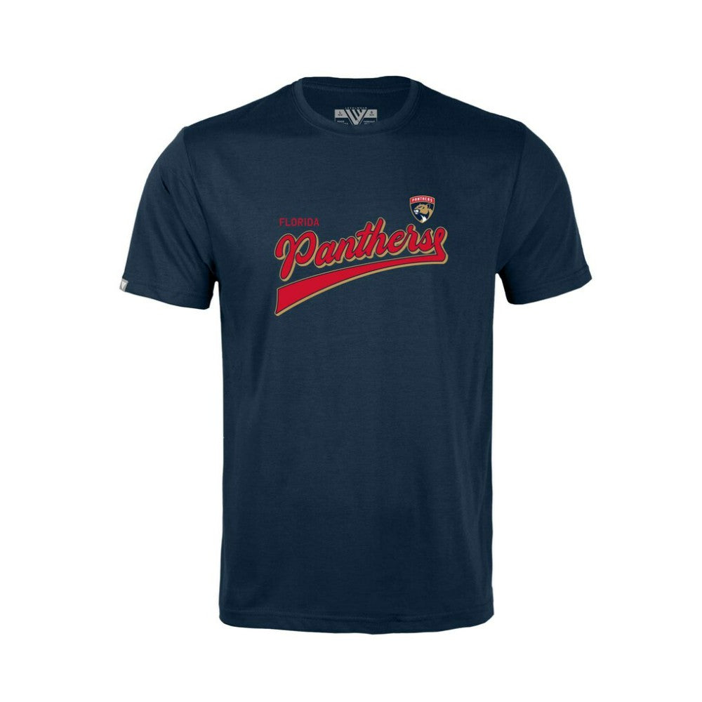 NHL Florida Panthers Levelwear Youth Little Richmond Retro Script T-Shirt - Navy