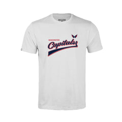 NHL Washington Capitals Levelwear Youth Little Richmond Retro Script T-Shirt - White