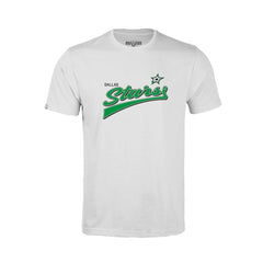 NHL Dallas Stars Levelwear Youth Little Richmond Retro Script T-Shirt - White