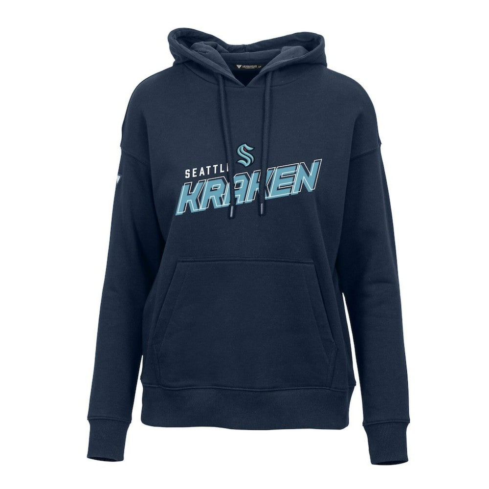 NHL Seattle Kraken Levelwear Women's Adorn Premier 2.0 Fleece Pullover Hoodie - Deep Sea Blue