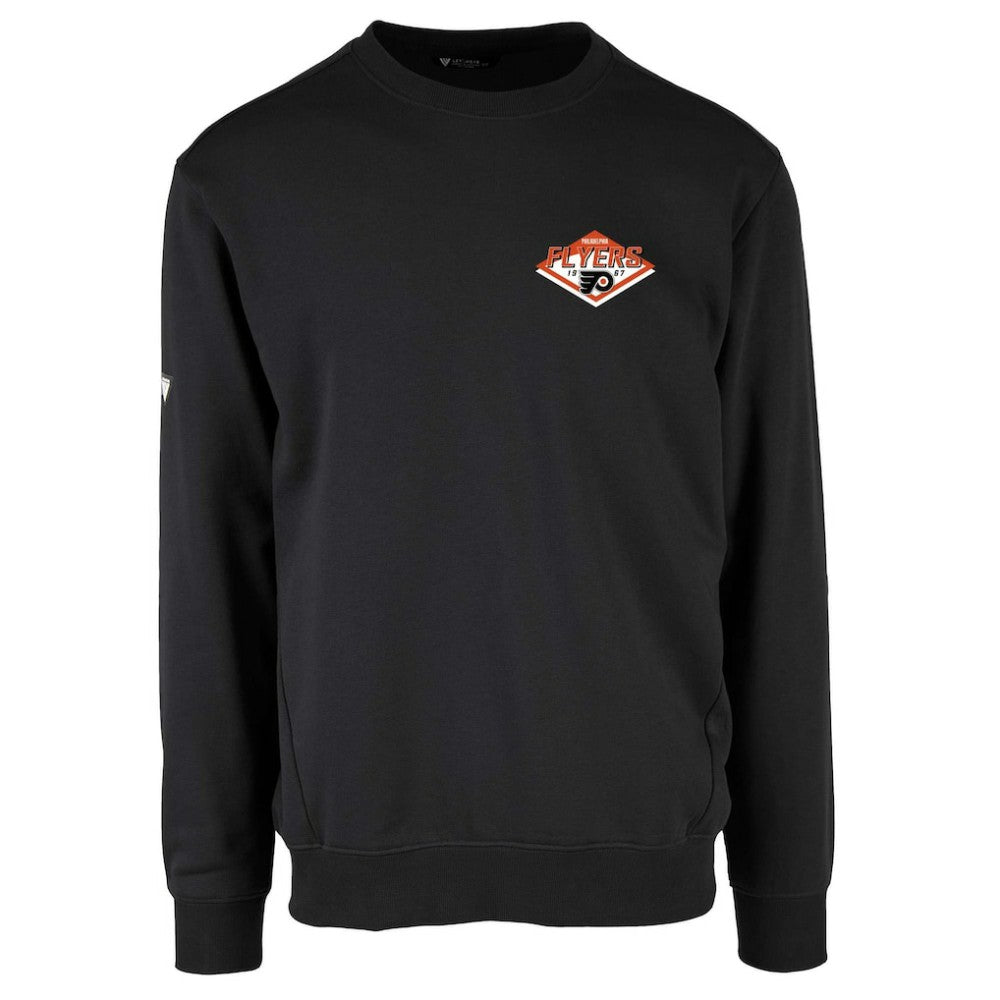 NHL Philadelphia Flyers Levelwear Zane Club Patch 2.0 Pullover Sweatshirt - Black