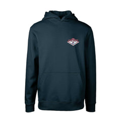NHL Colorado Avalanche Levelwear Youth Podium Club Patch 2.0 Fleece Pullover Hoodie - Navy