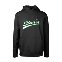 NHL Dallas Stars Levelwear Youth Podium Retro Script Fleece Pullover Hoodie - Black