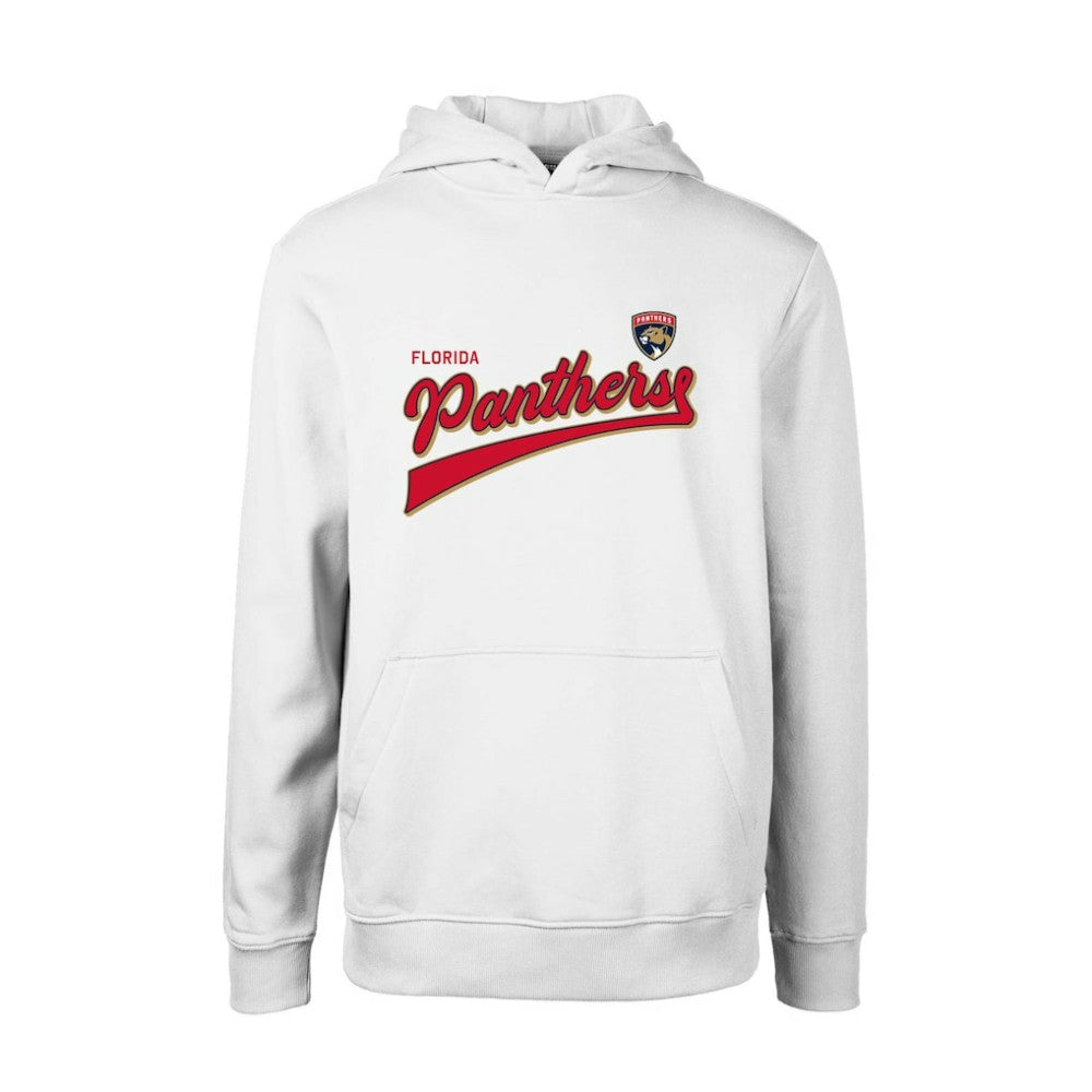 NHL Florida Panthers Levelwear Youth Podium Retro Script Fleece Pullover Hoodie - White