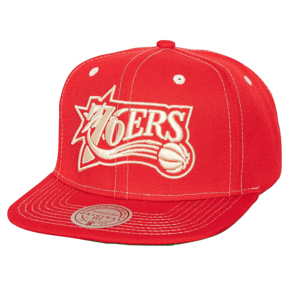 Philadelphia 76ers Energy Contrast Snapback Hat Red
