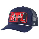 Atlanta Braves '47 Local Patch Foam Front Trucker Adjustable Hat - Navy Hats
