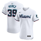 MLB Eury Perez Miami Marlins Nike Home Elite Player Jersey - White