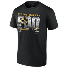 NHL Evgeni Malkin Pittsburgh Penguins 500 Goals T-Shirt - Black