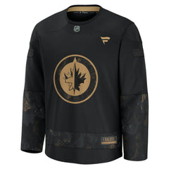 NHL Winnipeg Jets Fanatics 2024 Military Appreciation Practice Jersey - Black