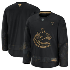 NHL Vancouver Canucks Fanatics 2024 Military Appreciation Practice Jersey - Black