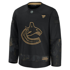 NHL Vancouver Canucks Fanatics 2024 Military Appreciation Practice Jersey - Black