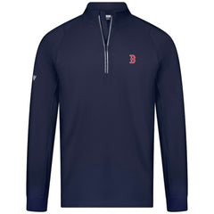 Boston Red Sox Levelwear Theory Insignia Quarter-Zip Pullover - Navy Pullover