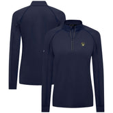 Milwaukee Brewers Levelwear Women's Kinetic Insignia Quarter-Zip Pullover - Navy Pullover